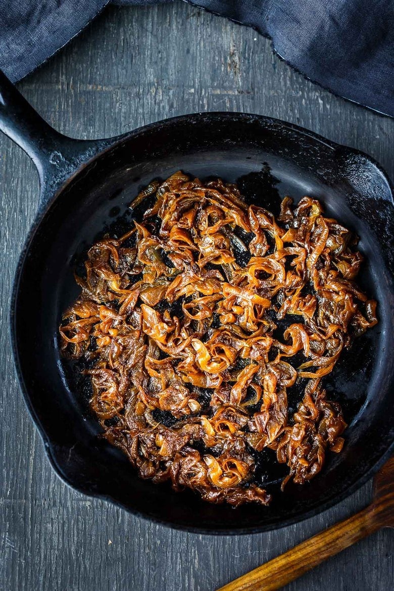 How to Caramelize Onions. Easy to make with just three ingredients. Sweet, tender, caramelly and full of umami flavor. 