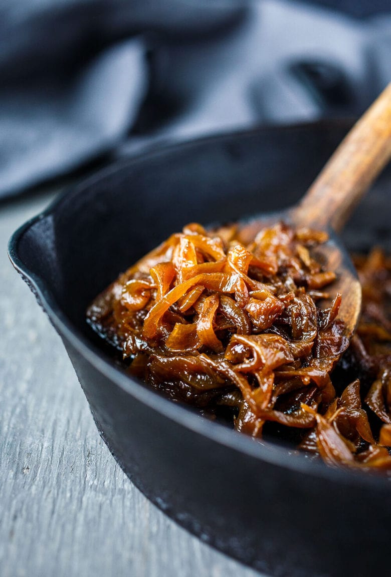 How to Caramelize Onions. Easy to make with just three ingredients. Sweet, tender, caramelly and full of umami flavor.