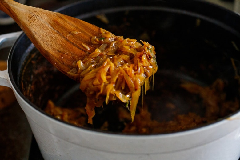 caramelized onions- tender, melty and sweet. 
