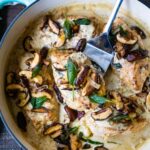 Creamy Gorgonzola Chicken with Mushrooms and Sage is flavorful, decadent, and perfect for special occasions like birthdays, anniversaries or Valentine's day. The creamy gorgonzola sauce is dreamy and delicious. 