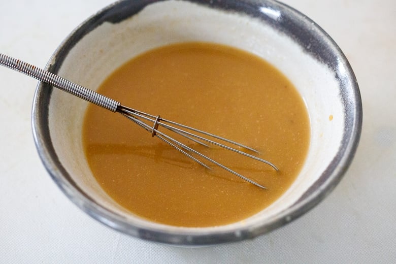 whisk broth and miso paste until smooth