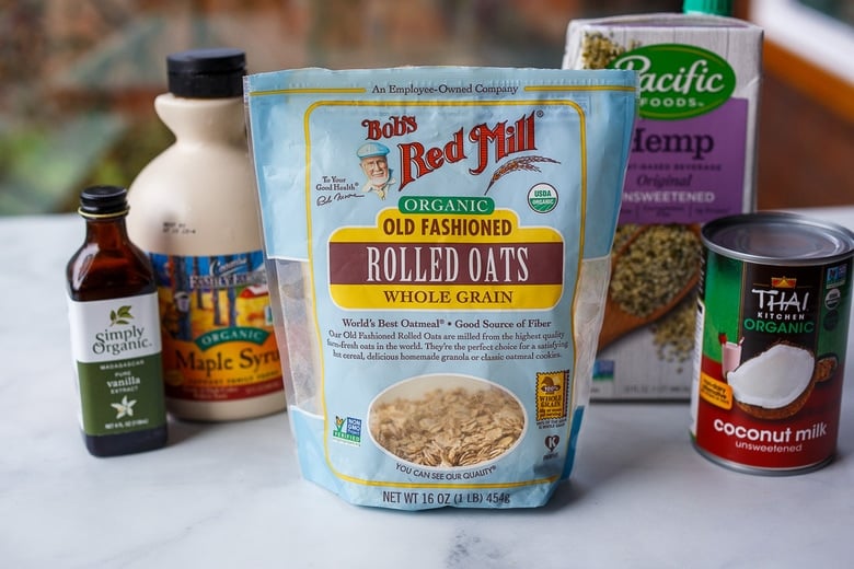 ingredients in healthy overnight oats