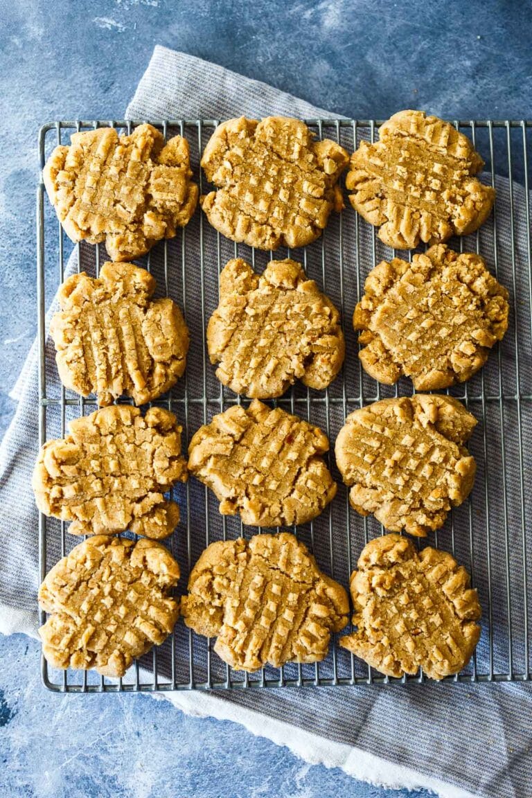 The BEST Vegan Peanut Butter Cookies Feasting At Home