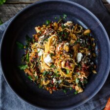 Spaghetti Squash with Chard, Walnuts and Chèvre -image