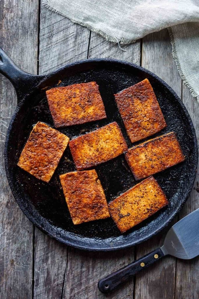 Vegan tofu bacon 