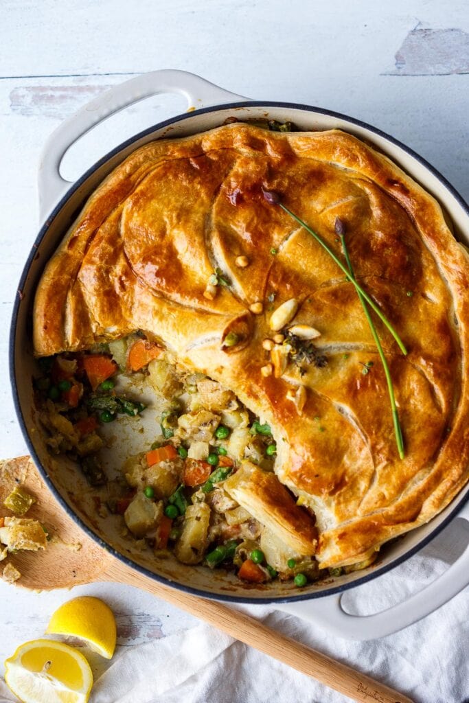 40 spring recipes! Spring pot pie.