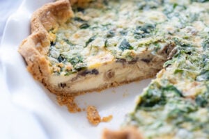 Learn the secret to making the perfect quiche every time! This Quiche Recipe features a buttery, flakey crust filled with a silky-smooth, creamy custard and your choice of veggies or greens. 