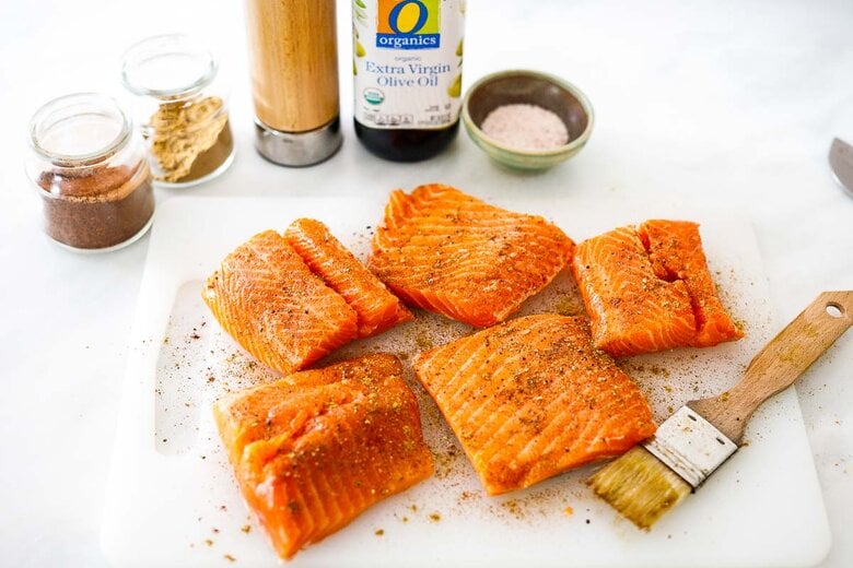 prep the salmon