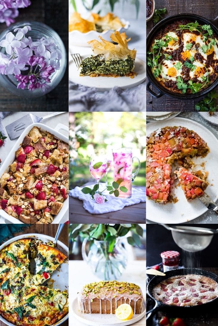 Here are our favorite Mother's Day Brunch Ideas to help celebrate mom this weekend.  Whether she likes sweet things or savory things, breakfasts or light lunch- you'll find a wide selection of ideas and recipes to lavish her with!
