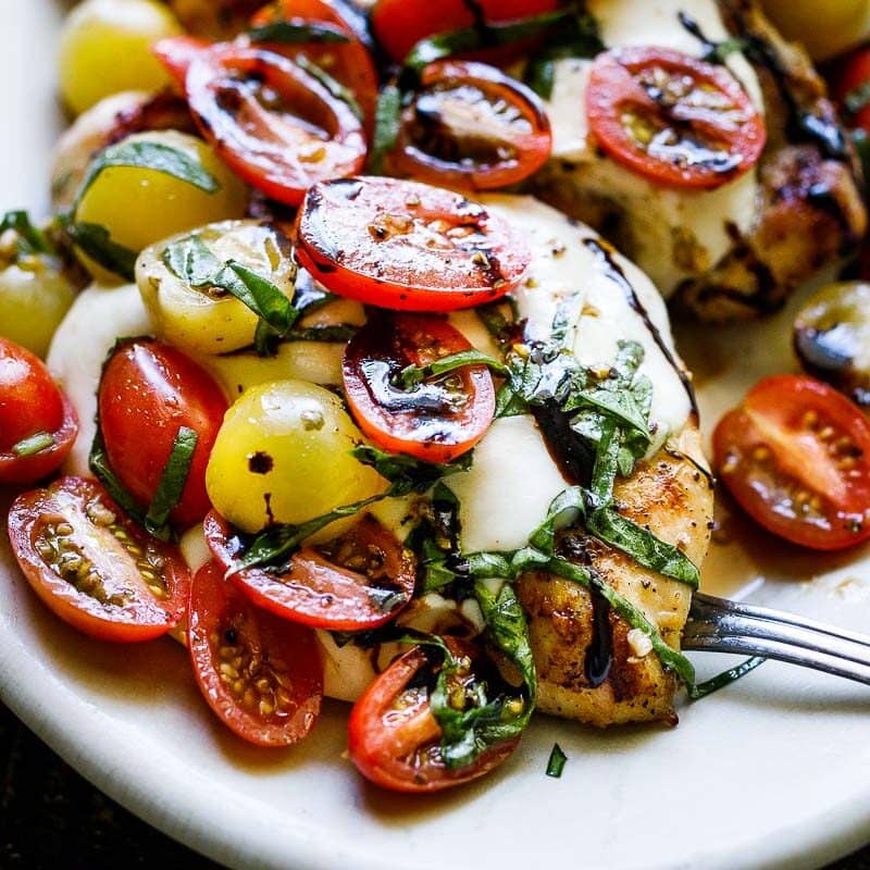 Grilled Chicken Caprese | Feasting At Home