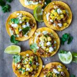 Chipotle Tostadas are crunchy, fresh and easy to make.  A crispy homemade tostada shell piled with savory ground turkey (or meat of your choice!), avocado cream and fresh pineapple salsa.  So good and so easy!