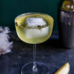 Gin and Brine is a cool summer cocktail made with probiotic, dilly pickle brine, celery bitters and your choice of gin. A fun twist on a dirty martini.