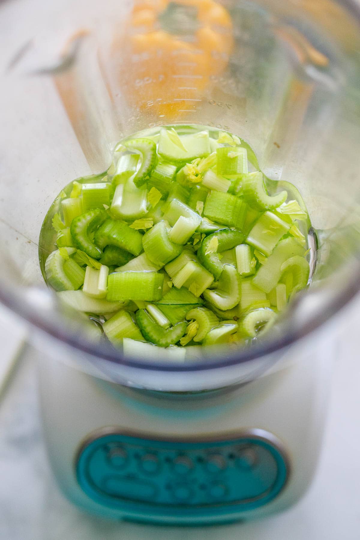 blend celery and water