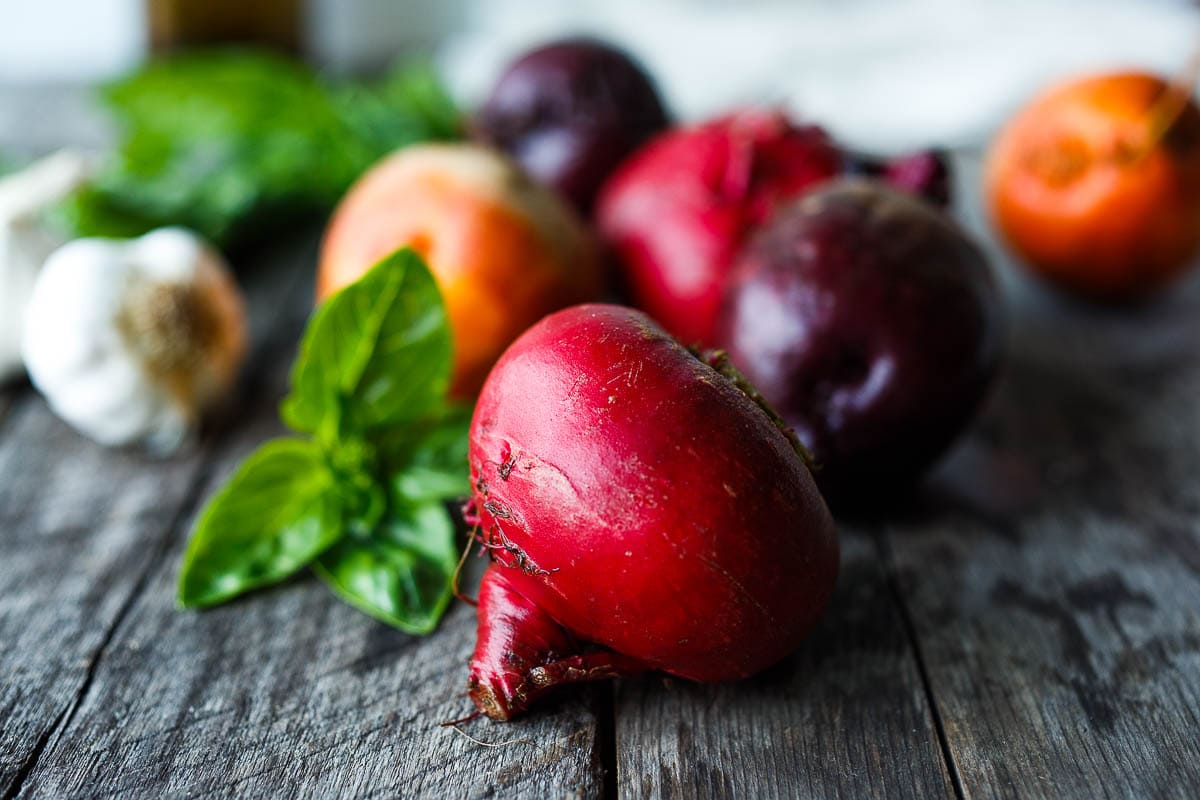 fresh garden beets