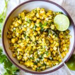 A simple recipe for pineapple salsa made with fresh pineaple, cilantro, chipotle, onion and lime. Refreshing, vegan and delicious!