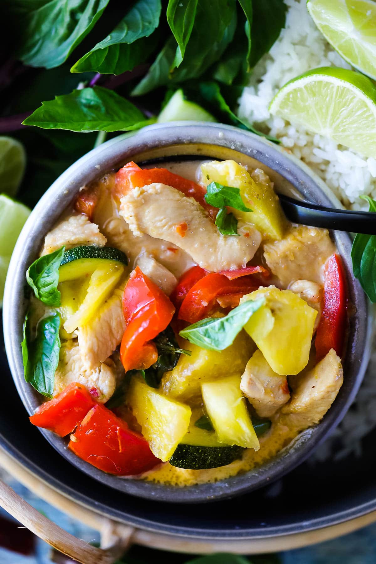 Instant Pot Spicy Pineapple Coconut Chicken and Rice