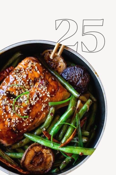 Here are our 25 BEST Salmon Recipes! Rich in healthy fats (omega 3's) and an excellent source of protein, salmon provides so many amazing health benefits.  Salmon is versatile, cooks up quickly and makes the whole meal feel more elegant.