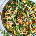 Tuna Pasta with Olive Tapenade & Fresh Tomatoes is a super fast, fresh pasta dish that is full of bright clean and savory flavors. An easy meal ready in 30 minutes! Healthy, quick and delicious!