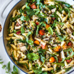 Tuna Pasta with Olive Tapenade & Fresh Tomatoes is a super fast, fresh pasta dish that is full of bright clean and savory flavors.  An easy meal ready in 30 minutes!  Healthy, quick and delicious!