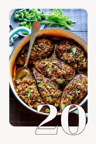 20 Best Eggplant Recipes that are deeply flavorful with the most succulent perfectly cooked eggplant! Whether you are looking for grilled eggplant recipes, vegetarian eggplant recipes, eggplant curries and stirfries, baked eggplant, or salads and sandwiches with eggplant, you'll find delicious inspiration here!