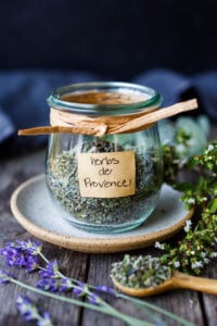 Herbs de Provence is a savory aromatic blend of herbs.  Versatile and adaptable, this mix will enhance grilled and roasted vegetables and meats, soft cheeses, egg and potato dishes!