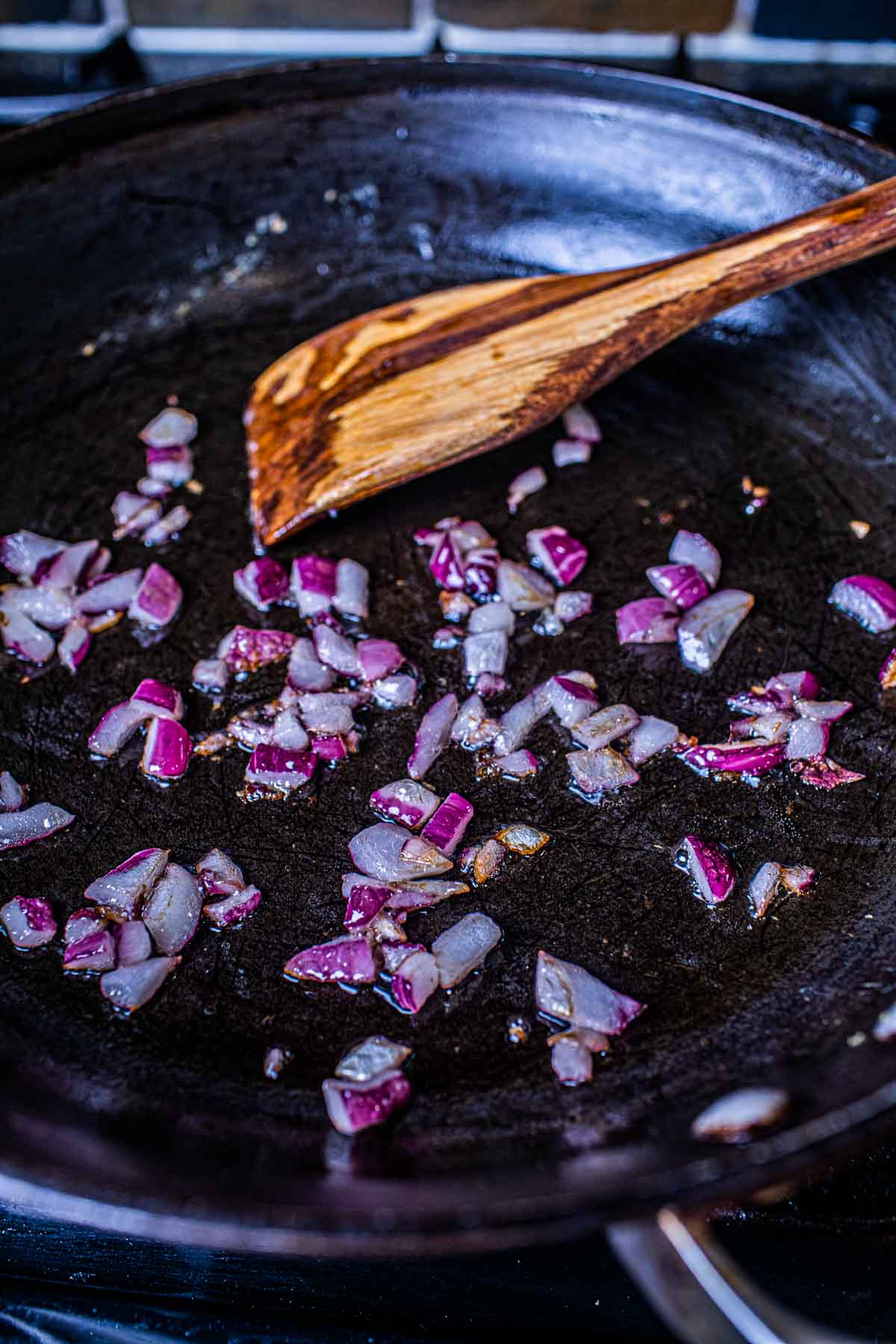 sautéed purple onion