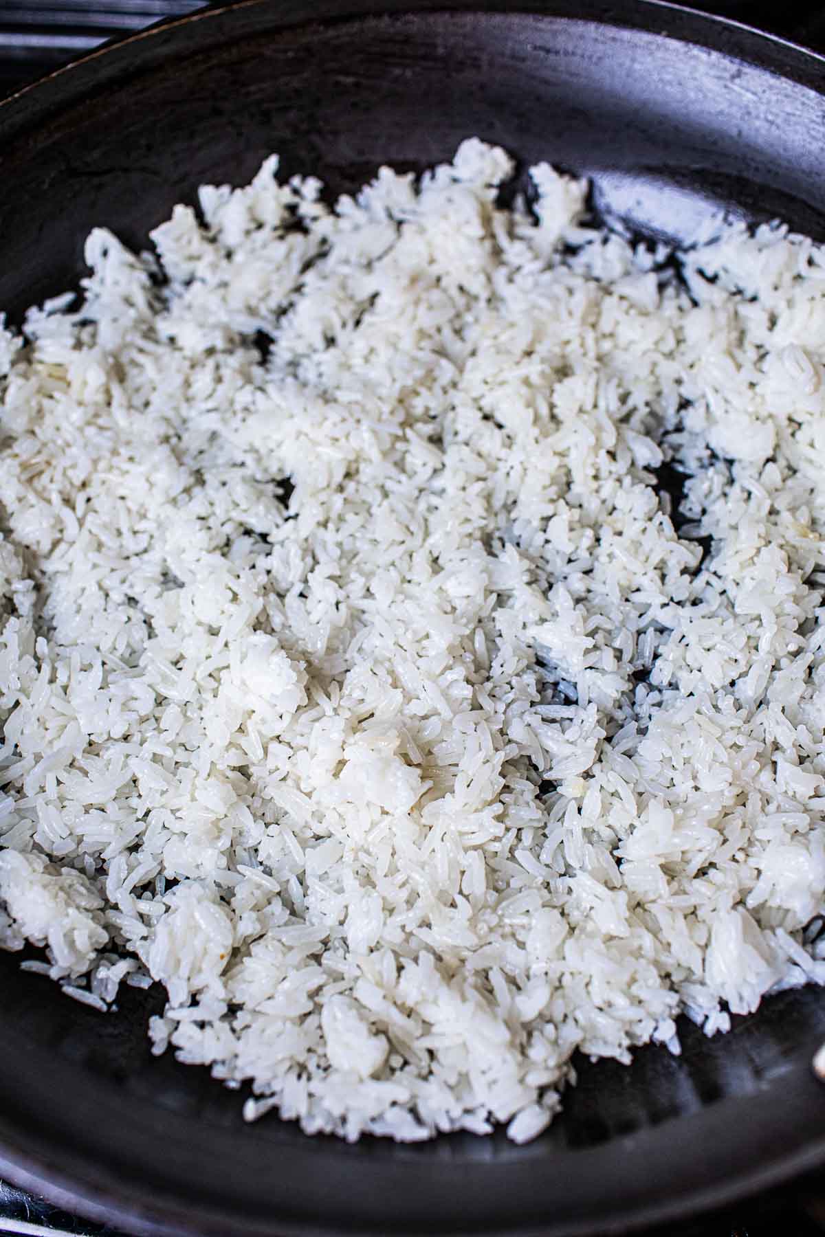pan fried jasmine rice