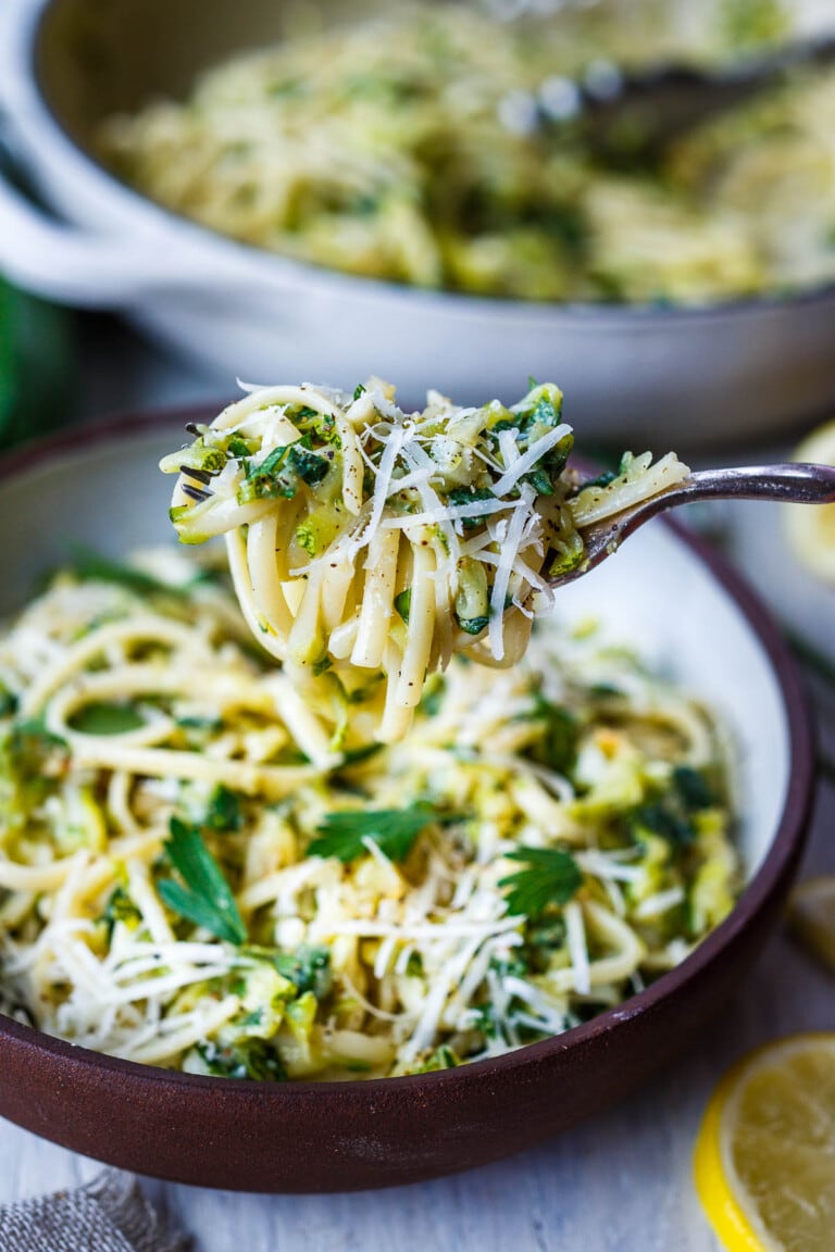 Zucchini Pasta (Video) Feasting At Home