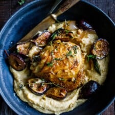 Braised Chicken with Fresh Figs