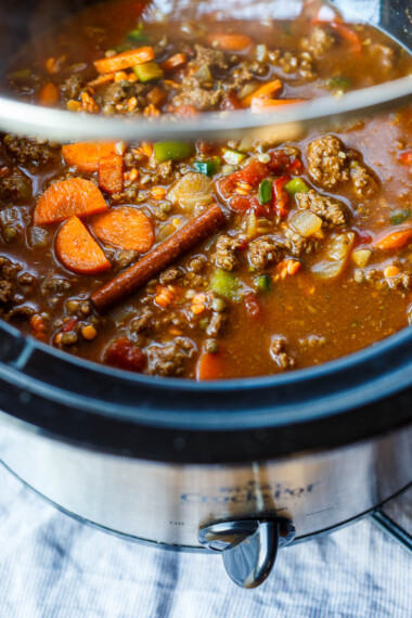 This lentil chili is packed with nutrients and comforting flavor and is perfect for fall, from weeknight dinners to weekend gatherings. It saves well, and leftovers taste even better! Vegan adaptable.