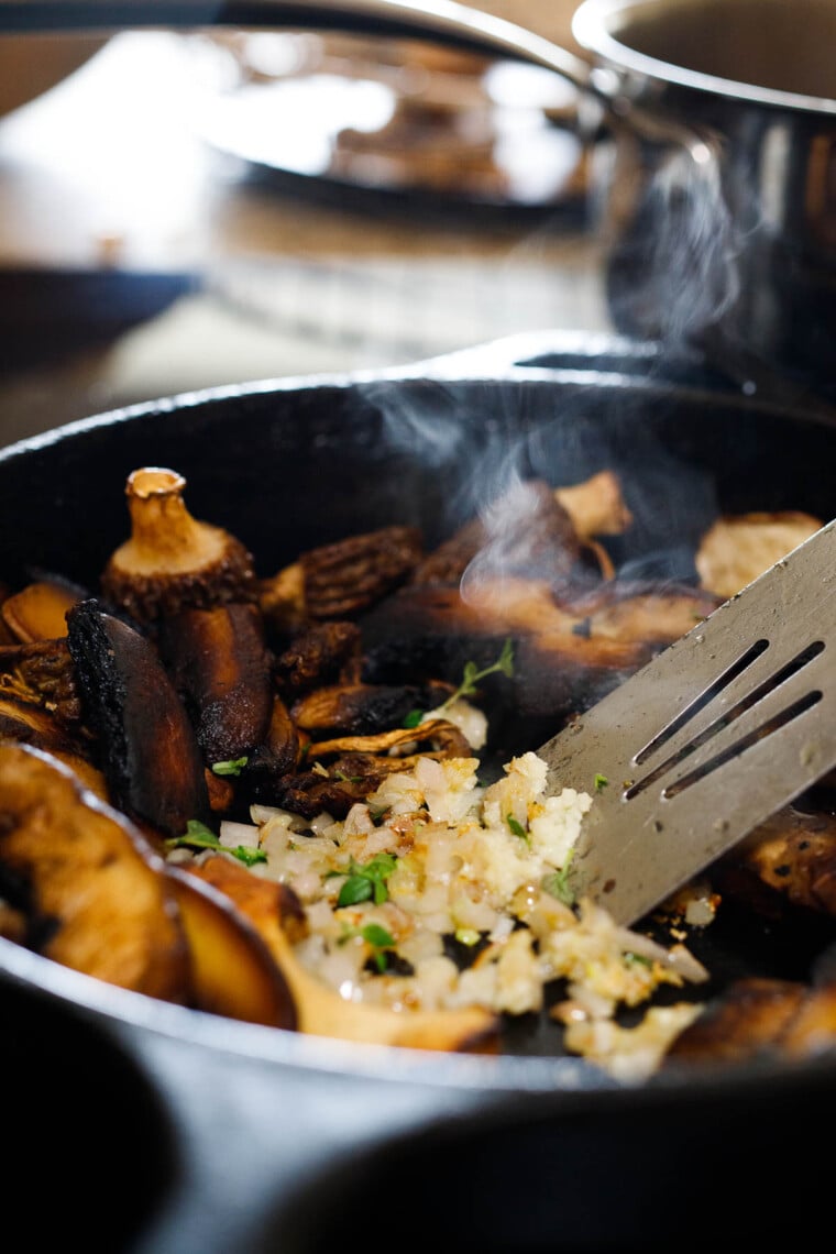 Simple Sautéed Mushrooms | Feasting At Home