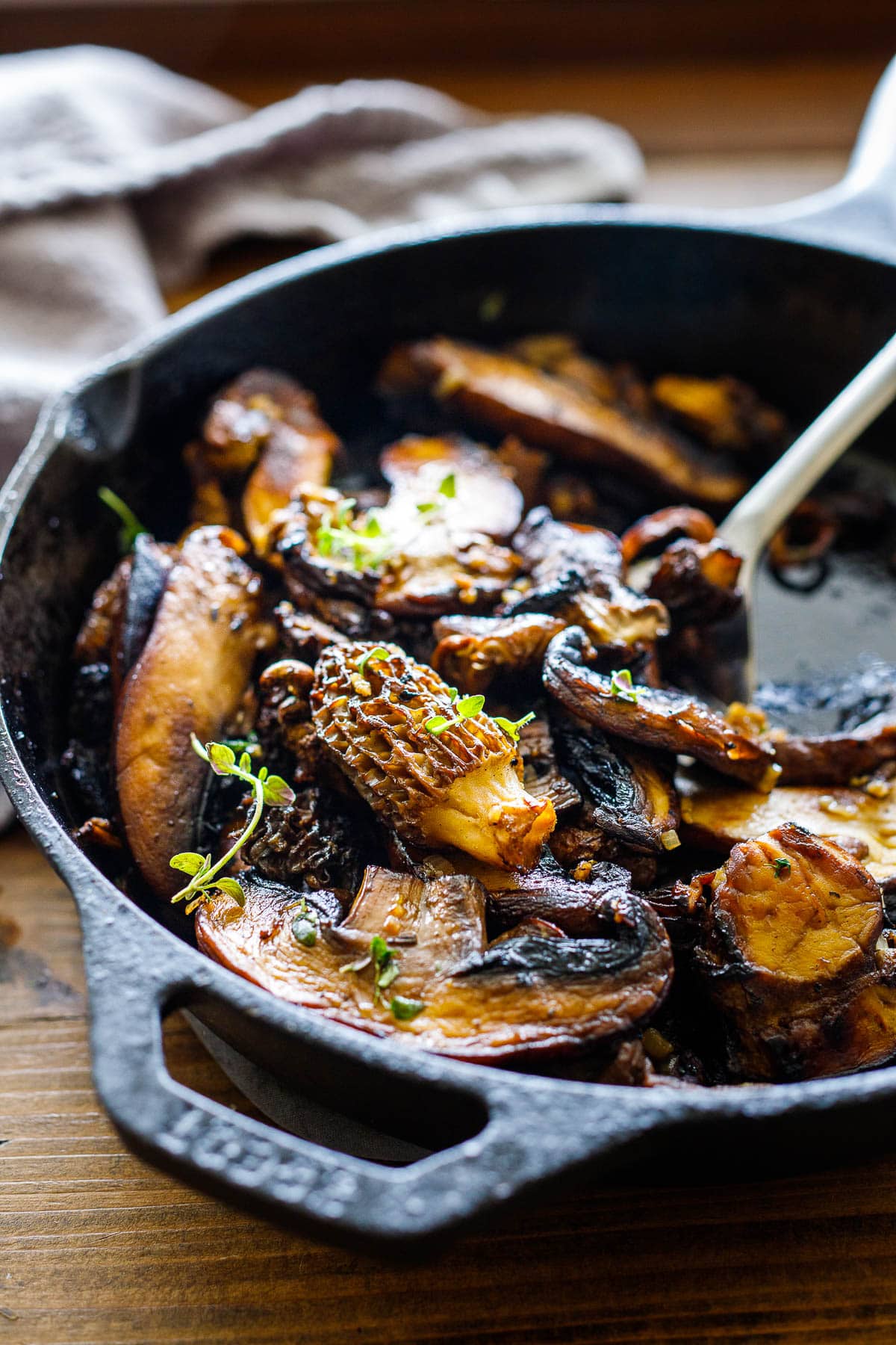 These simple Sauteed Mushrooms can transform even the humblest of meals into a feast! Quick and easy, they are full of nutrients and make ordinary dishes shine!