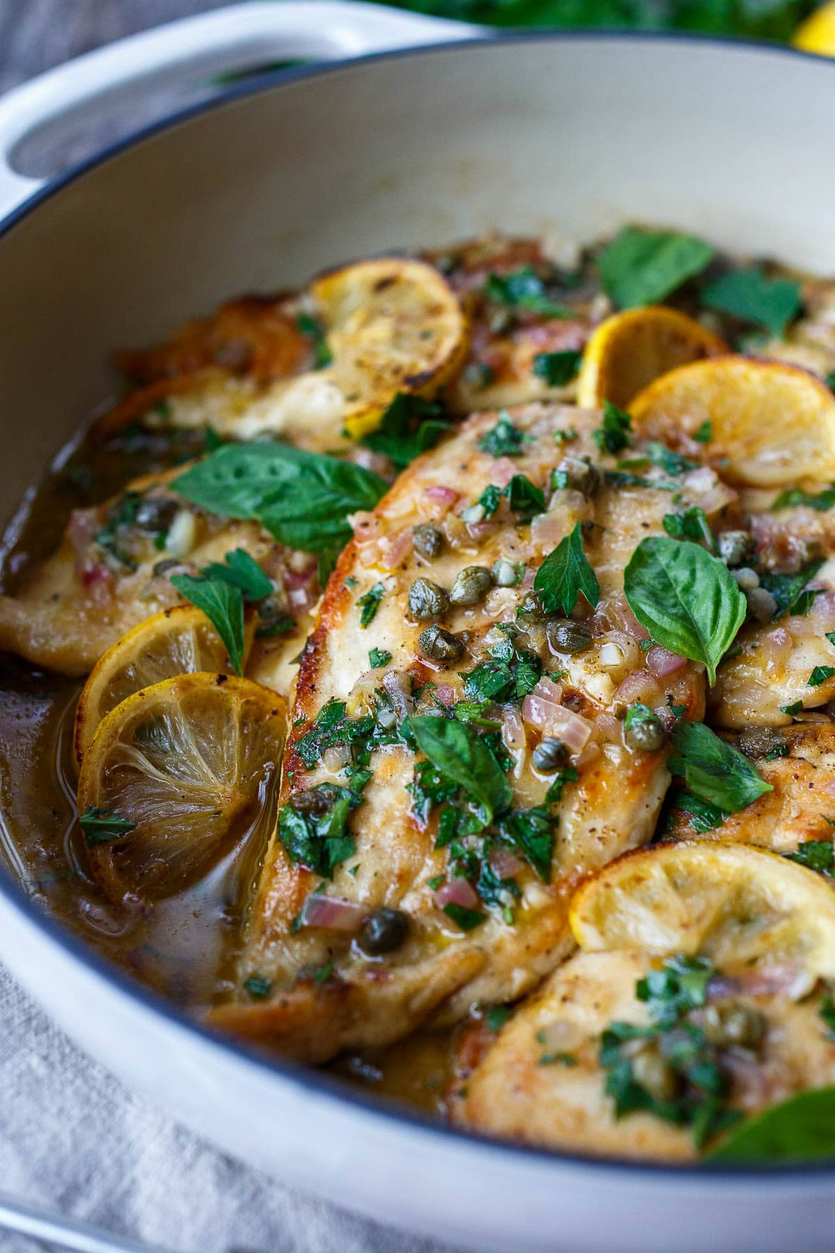 A simple, classic Italian dish brimming with flavor- Chicken Piccata is easy enough for weeknight dinners or elegant enough for entertaining. 