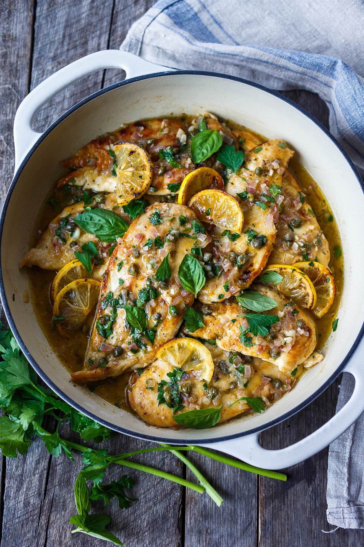 A simple, classic Italian dish brimming with flavor- Chicken Piccata is easy enough for weeknight dinners or elegant enough for entertaining. 