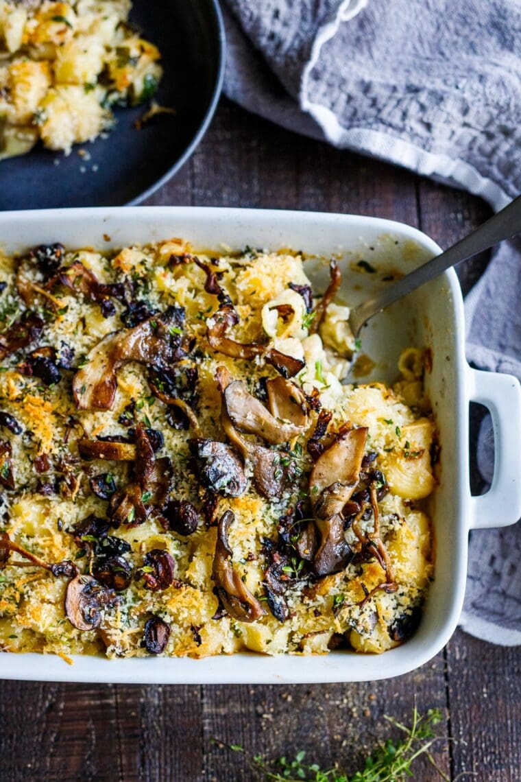 Truffle Mac and Cheese with Wild Mushrooms! Feasting At Home