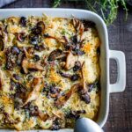 This earthy decadent Truffle Mac and Cheese is a mushroom lover's dream. It's easier than you think and can be made ahead- perfect for holidays and gatherings.