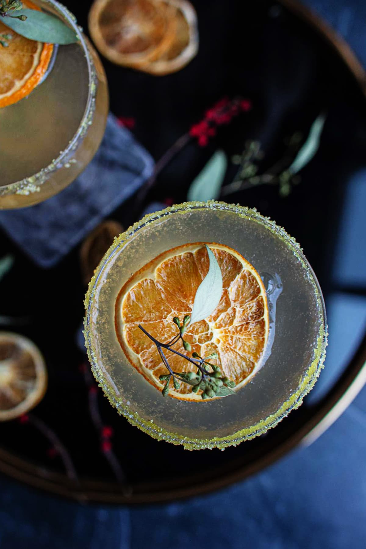The Orange Blossom is a delightful, elegant cocktail made with gin, orange blossom simple syrup, citrus juice, and bitters, floated with sparkling wine. It's festive and cheery and the perfect drink to celebrate the New Year! 
