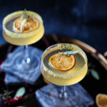 two orange blossom cocktails in glasses