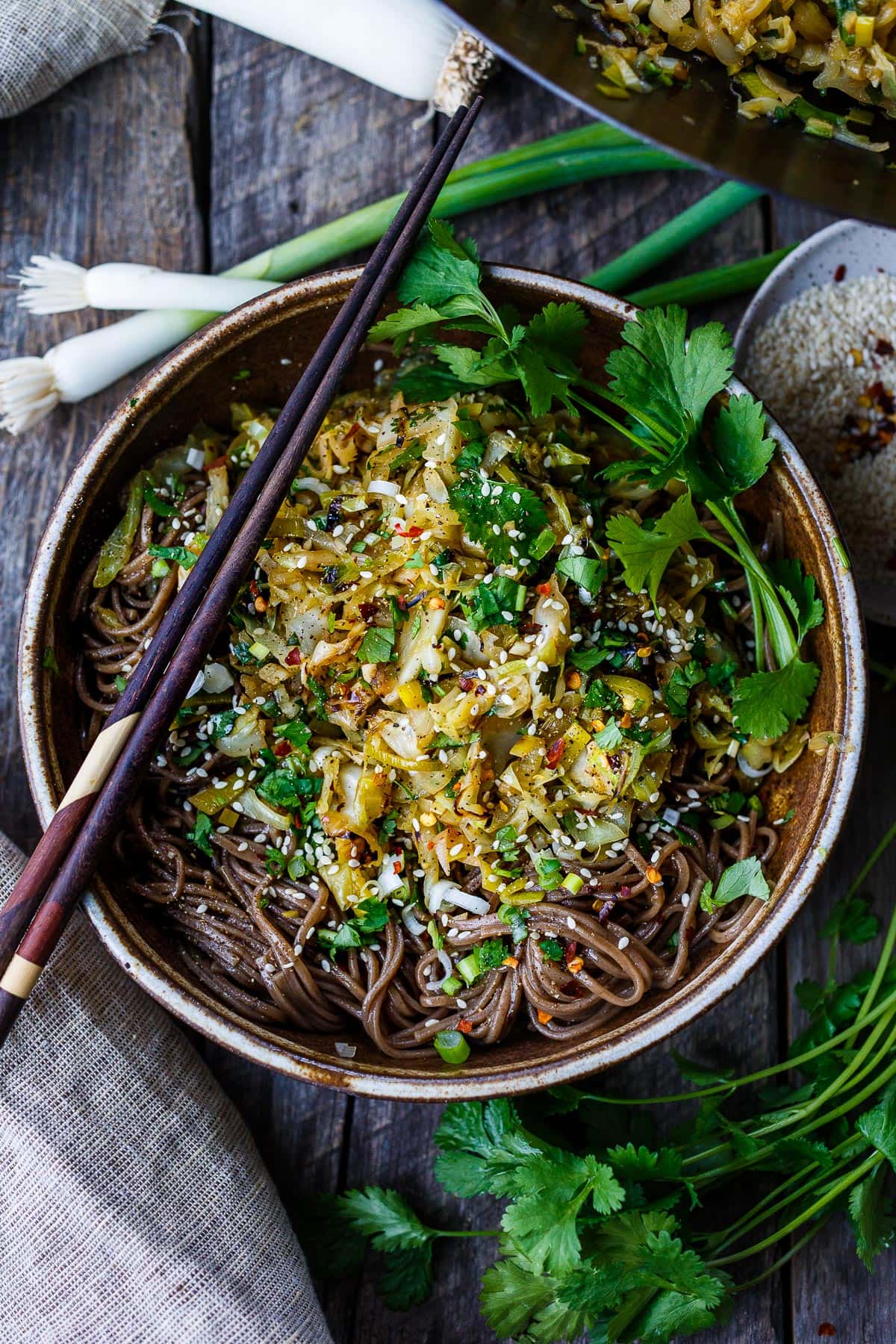 This quick & easy Cabbage Stir Fry overflows with savory Asian flavor. Add protein of choice & serve over rice or noodles. Ready in 30 mins! 