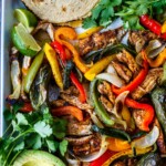 sheet pan chicken fajitas