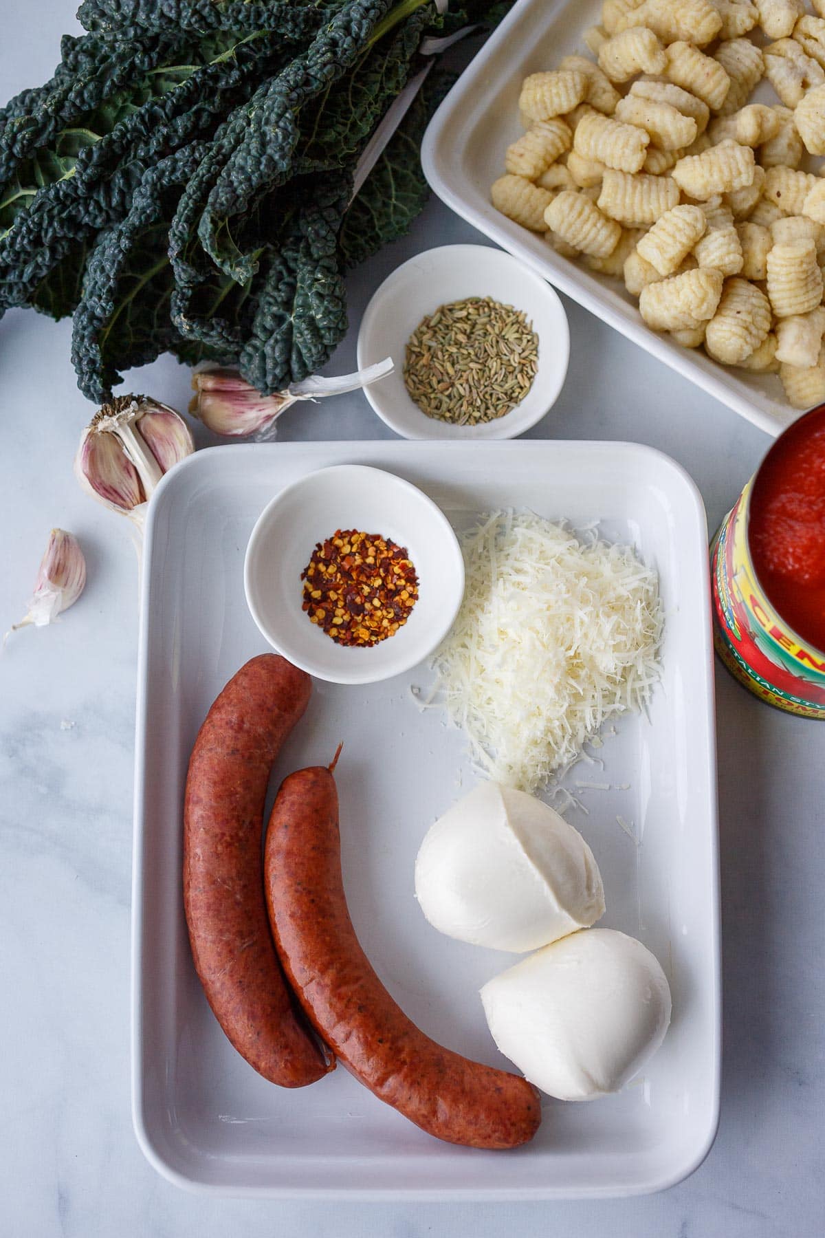 Ingredients in Baked Gnocchi.