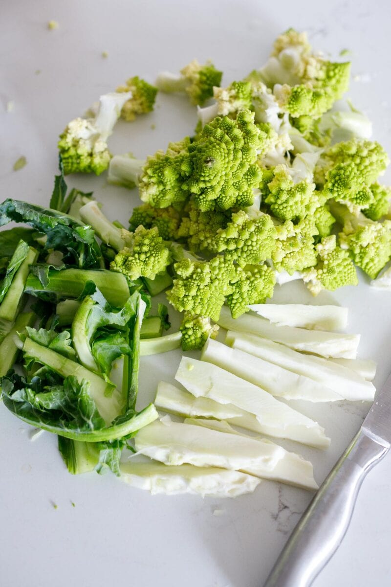 Using Every Part Roasted Romanesco | Feasting At Home