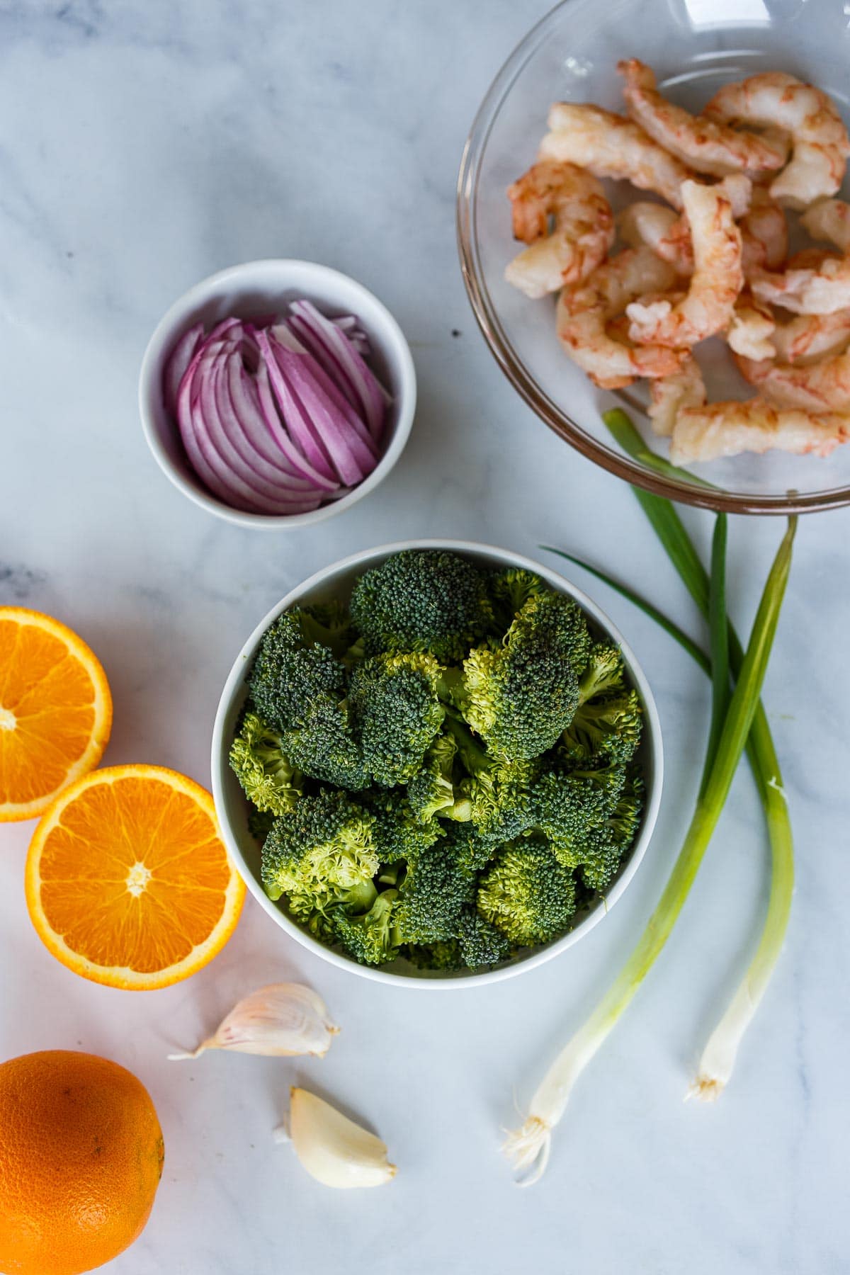 Ingredients for Shrimp StirFry.