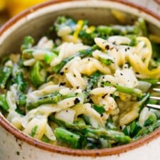 Quick Lemon Asparagus Orzo Recipe