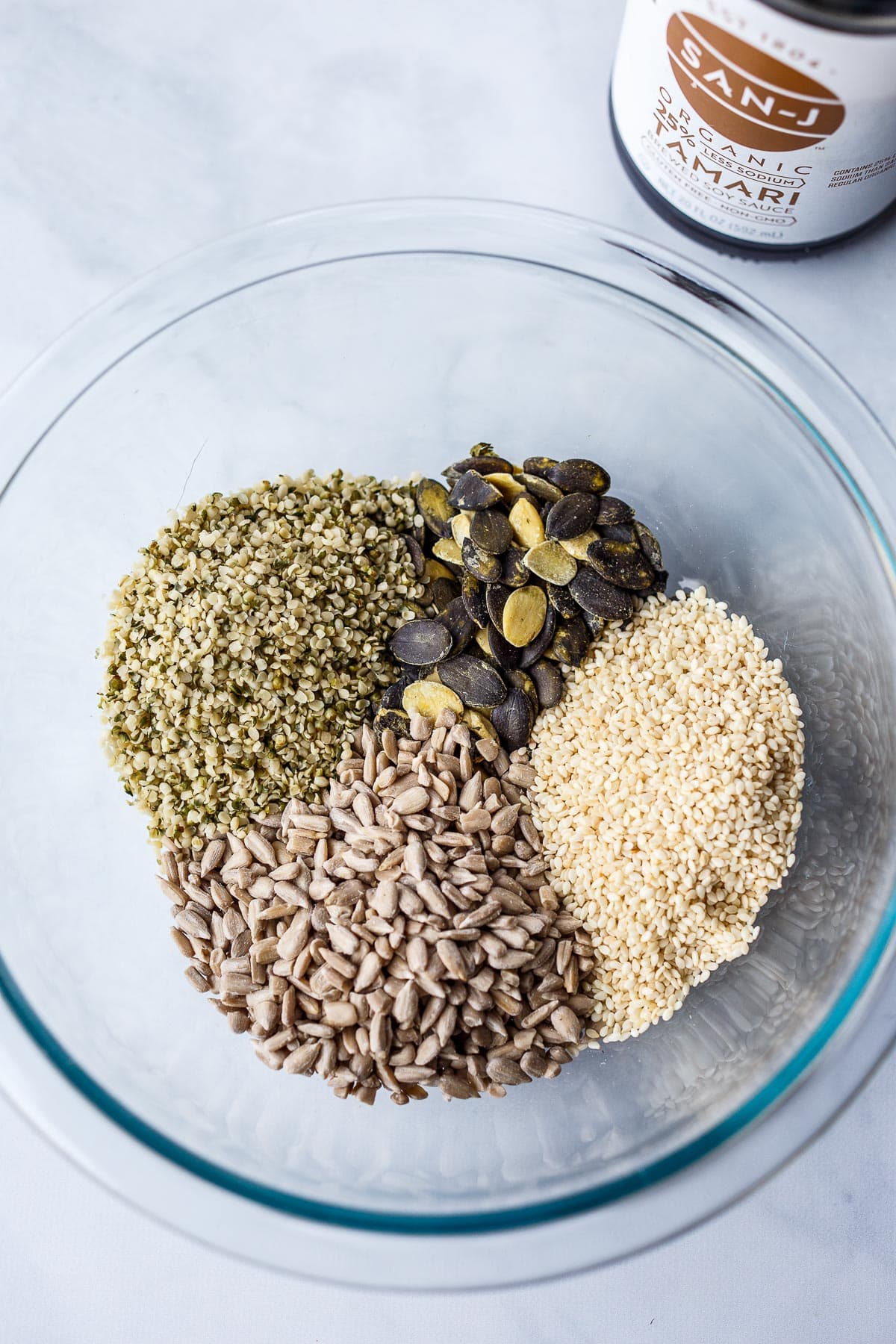 Seeds in a bowl.