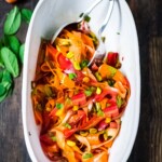 Moroccan Carrot Salad with Pistachios and Mint- a simple delicious spring salad that is full of flavor. Vegan and Gluten Free!