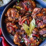 Bursting with flavor, Filipino Chicken Adobo is easy to make, with simple ingredients- perfect for meal prep or weeknight dinners!