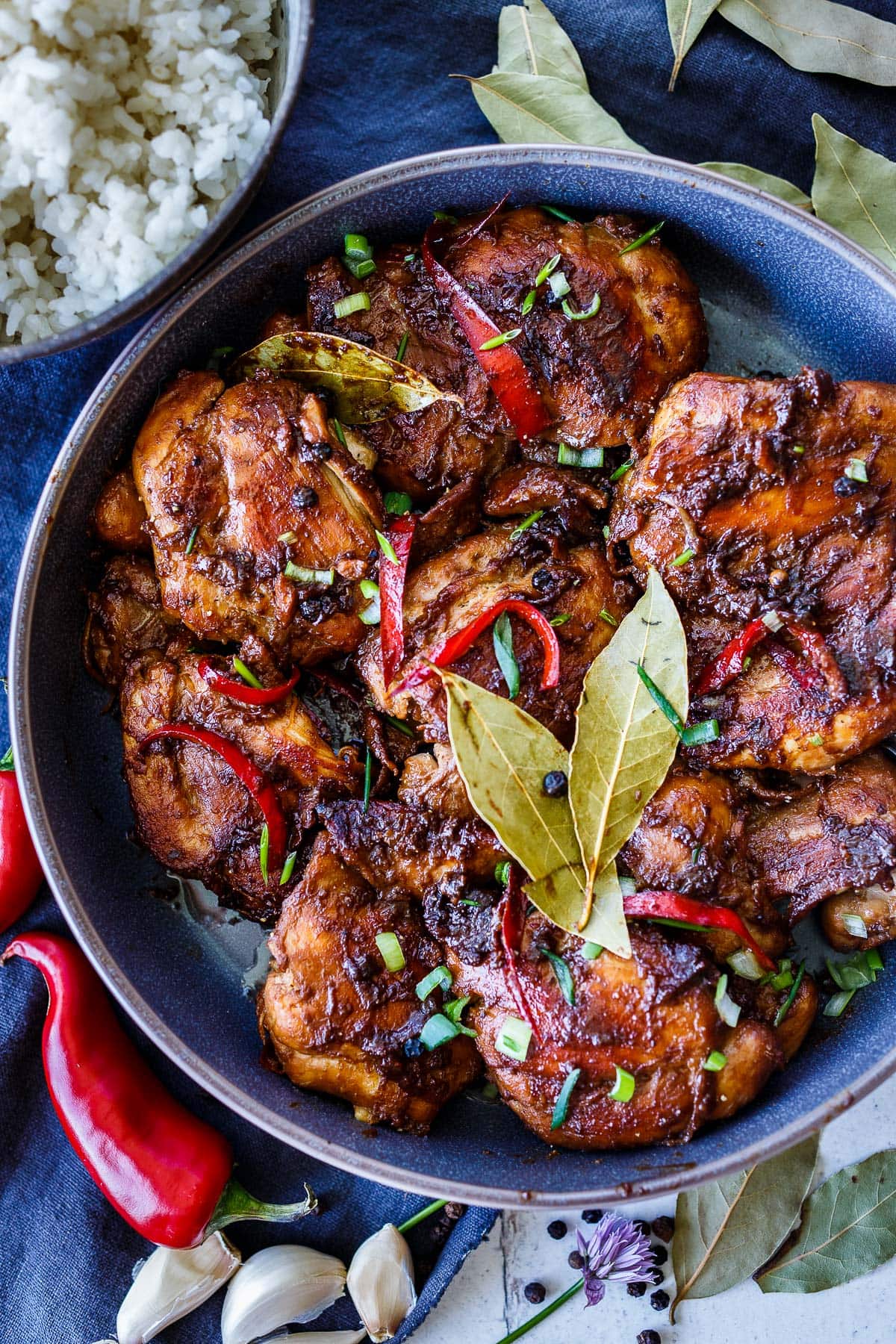 Filipino Chicken Adobo is quick and easy to make, and bursting with flavor!