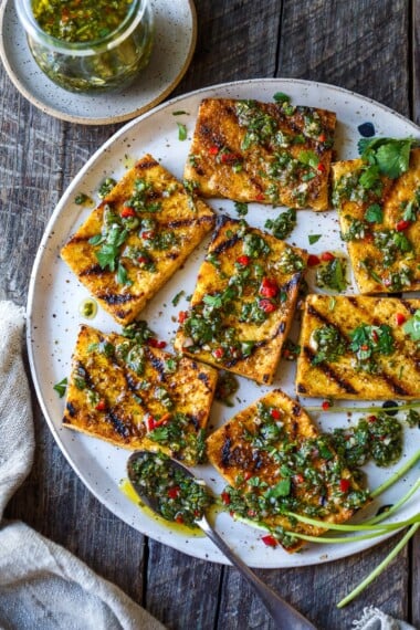 A delicious plant-based option for the grill! Grilled Tofu is fast, easy and perfect for grilling on the barbecue. This recipe uses a dry rub, making it very adaptable to different spice mixes and fun flavor profiles.