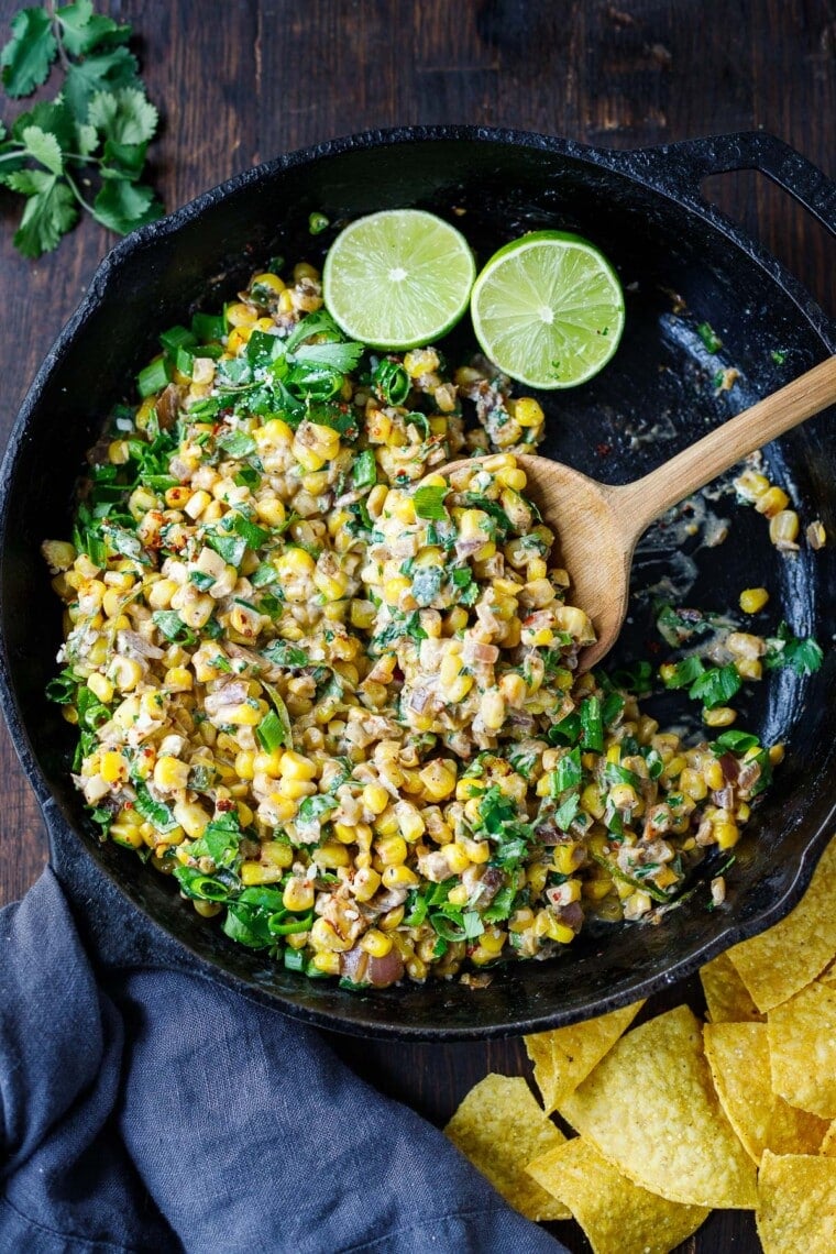 Mexican Corn (Esquites) Feasting At Home